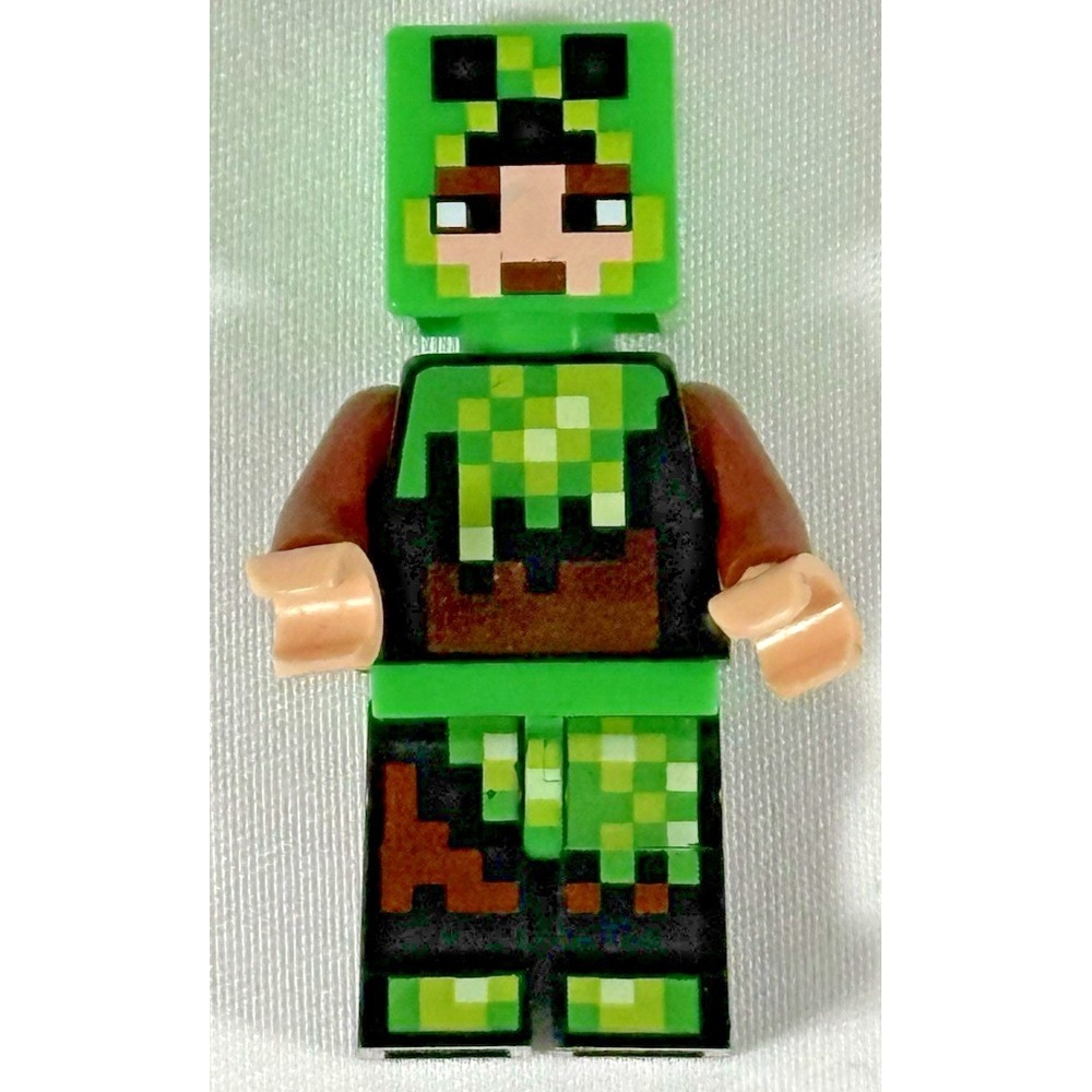 LEGO Minecraft Minifigure Kids Green Skin 6 Creeper Costume min039 853609